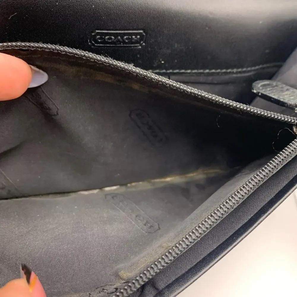 Vintage COACH y2k Black Wallet - Picture 7 of 10